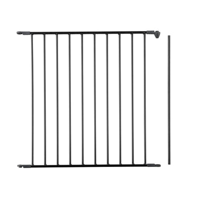Scandinavian Pet Flex Metal 28.4in Baby Gate Extension Panel Accessory, Black