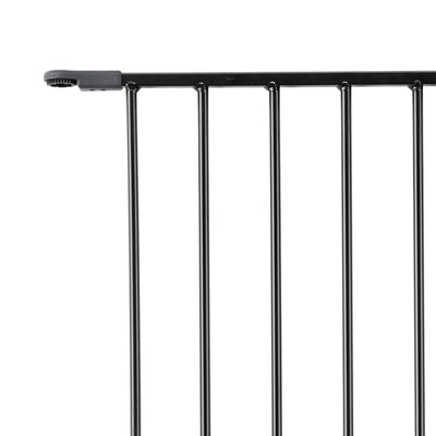 Pet Flex Metal 28.4in Baby Gate Extension Panel Accessory, Black (Open Box)