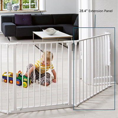 Scandinavian Pet Flex Metal 28.4in Baby Gate Extension Panel Accessory, Black