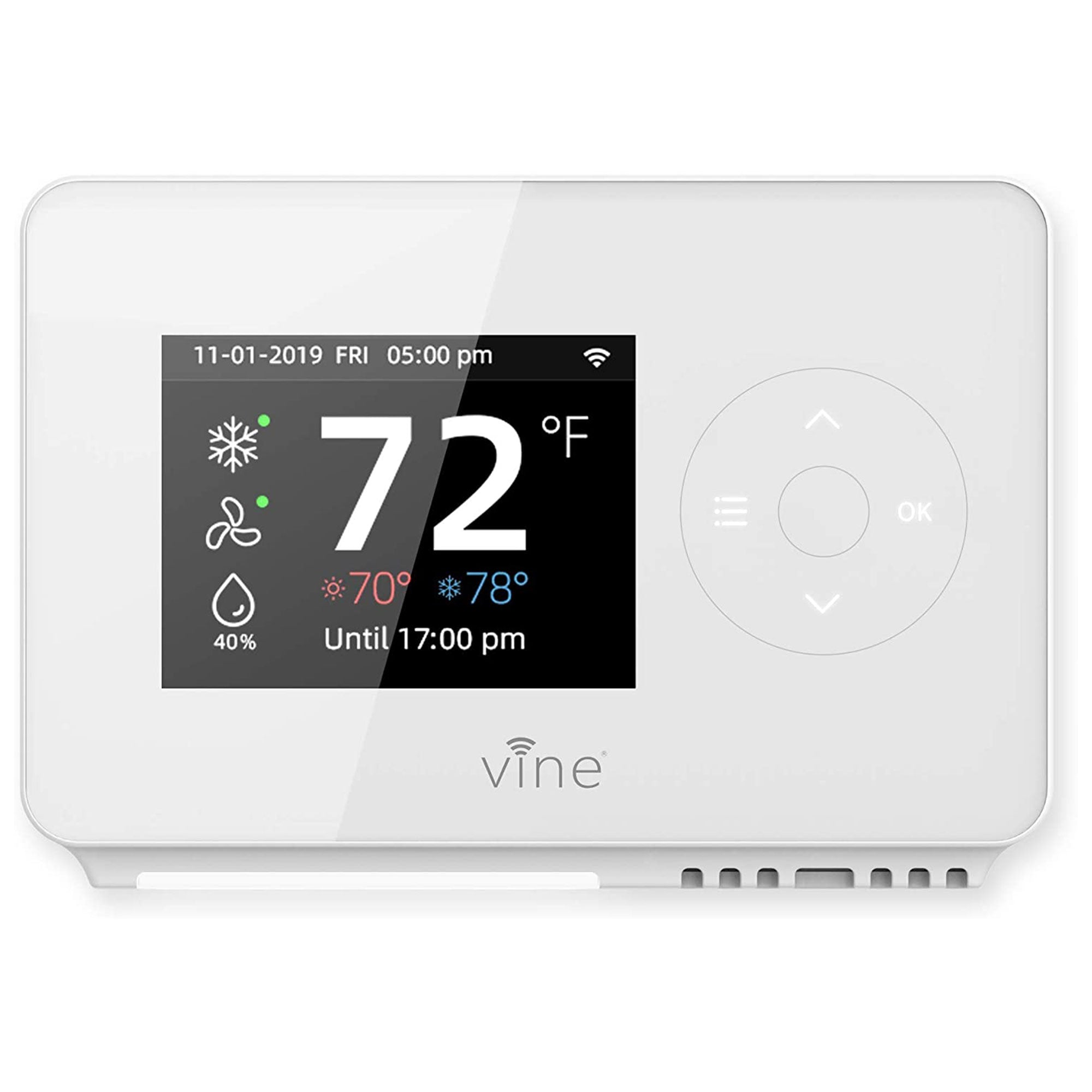 Vine TJ-225 Wi Fi 7 Day & 8 Period Programmable Smart Home Thermostat (Open Box) - VMInnovations