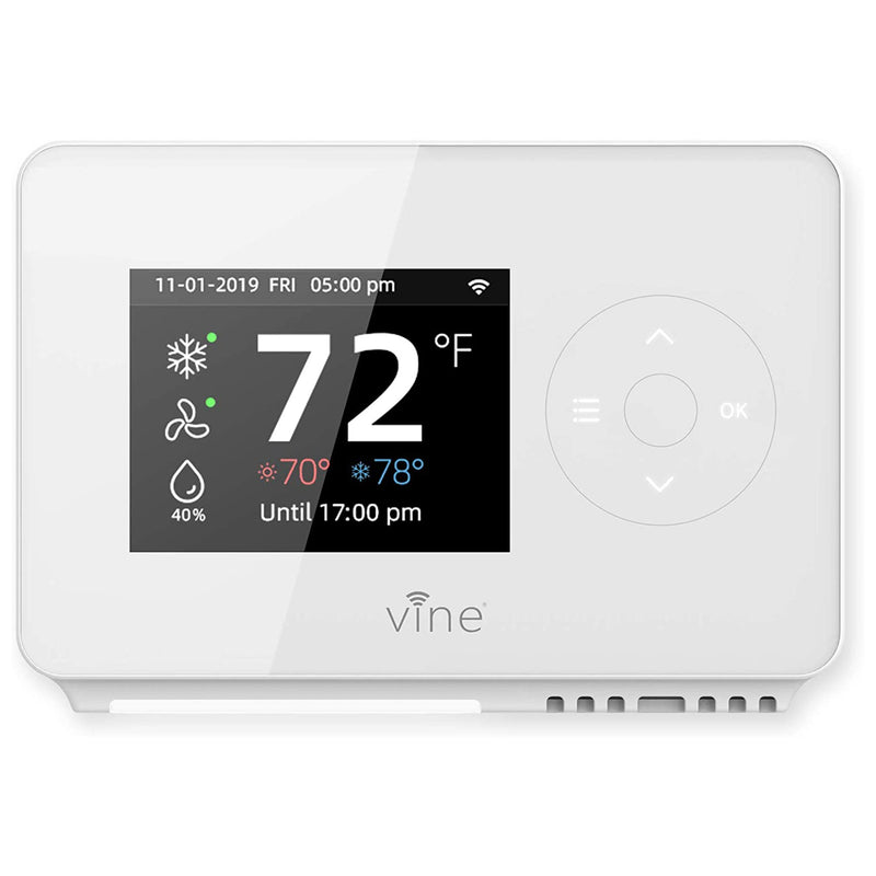 Vine Wi Fi 7 Day & 8 Period Programmable New Gen Smart Home Thermostat (Used)