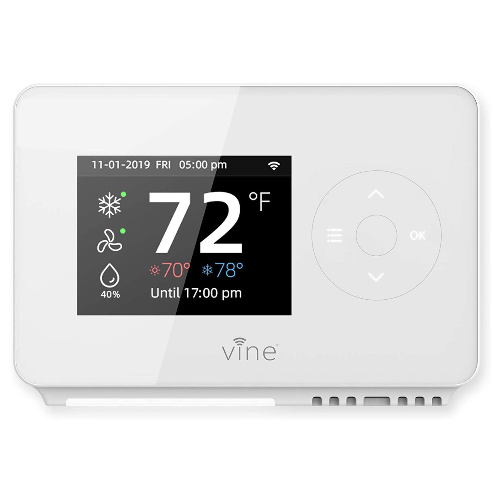 Wi Fi 7 Day and 8 Period Programmable New Gen Smart Home Thermostat (Open Box) - VMInnovations