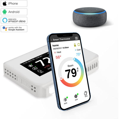 Wi Fi 7 Day and 8 Period Programmable New Gen Smart Home Thermostat (Open Box) - VMInnovations