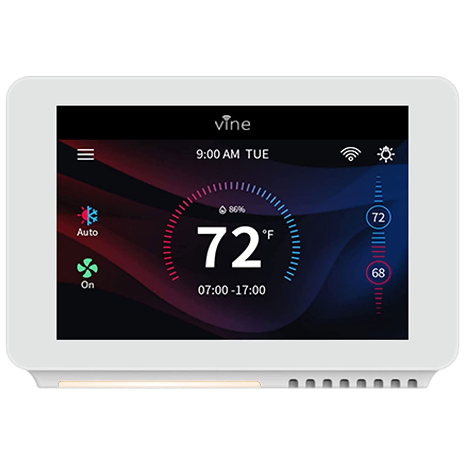 Vine Wi Fi 7 Day and 8 Period Programmable Smart Home Thermostat, 6th Gen - VMInnovations