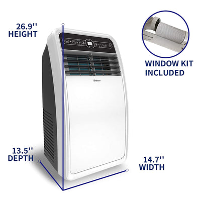 Shinco 8,000 BTU AC Unit, Dehumidifier, and Fan for 200 SqFt Rooms (Open Box) - VMInnovations