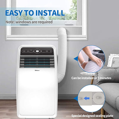 Shinco 8,000 BTU AC Unit, Dehumidifier, and Fan for 200 SqFt Rooms (Open Box) - VMInnovations