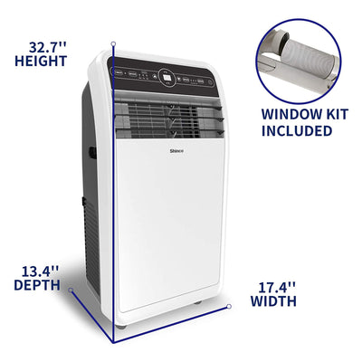 Shinco 10,000 BTU Portable AC Unit, Dehumidifier, and Fan for 300 SqFt Rooms