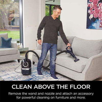 Shark CZ351 Canister Bagless Corded Vacuum w/Self-Cleaning Brushroll & PowerFins