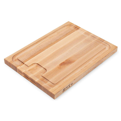 John Boos Au Jus Maple Wood Cutting Board with Juice Groove, 20" x 15" x 1.5"