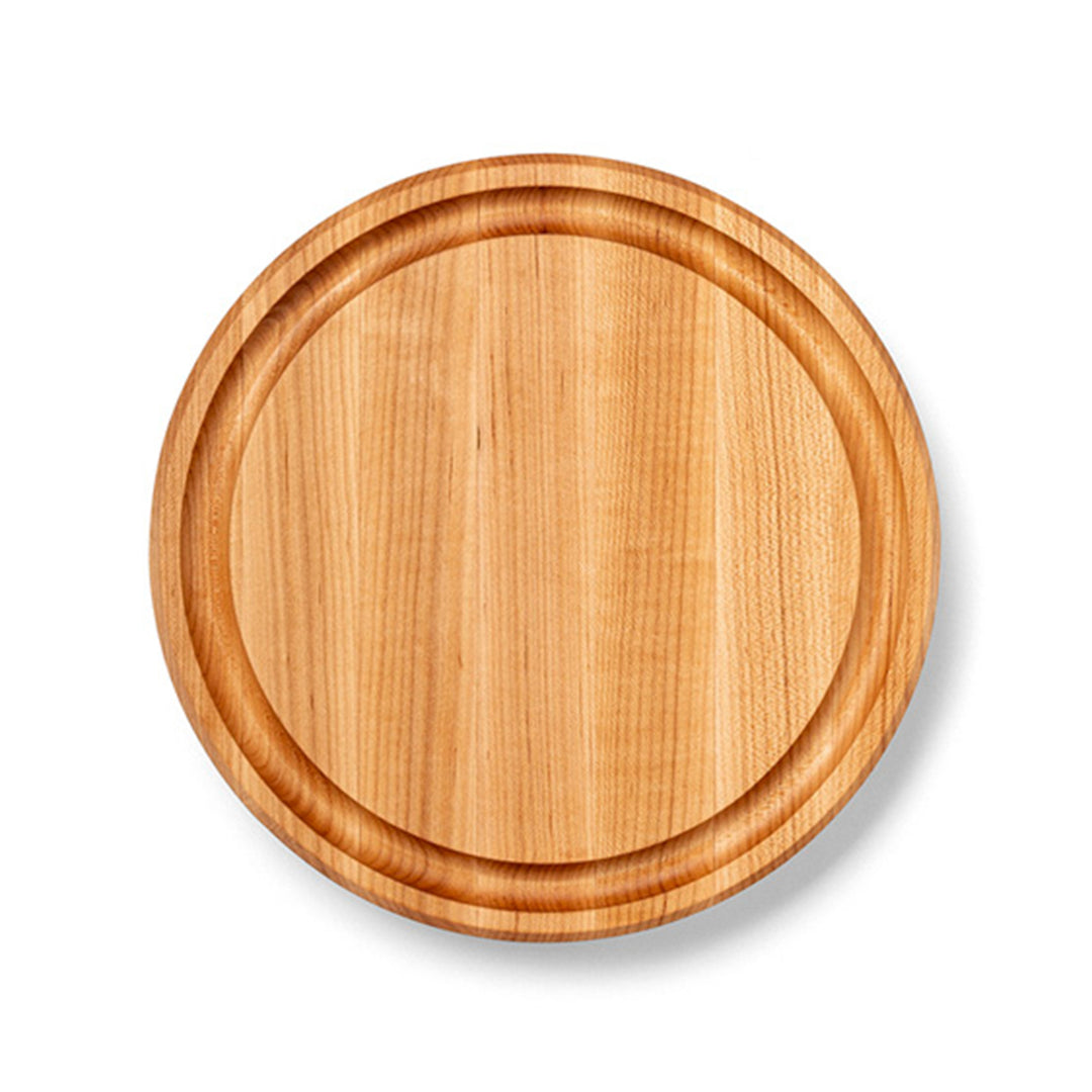 12 Inch Round Cutting/Carving Board w/Juice Groove, Maple Wood (Open Box)