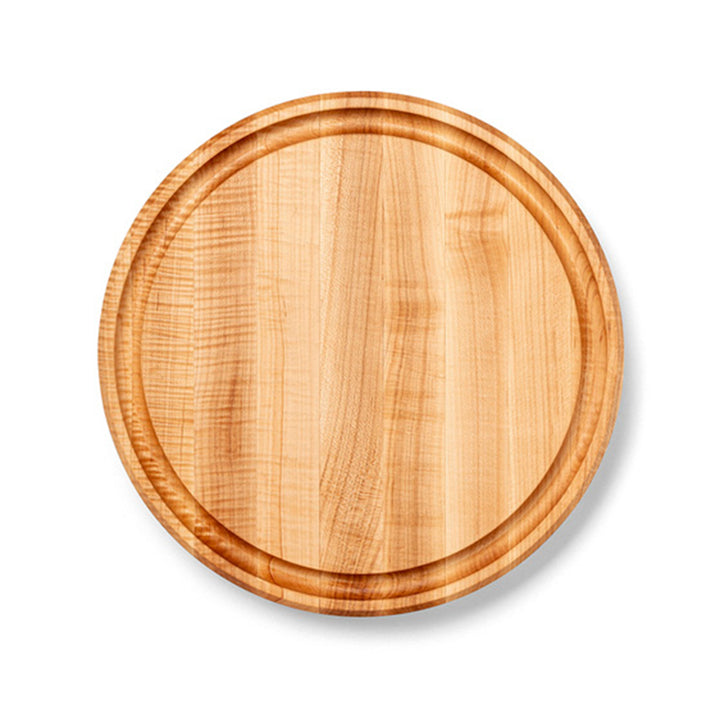 John Boos Round Maple Wood Cutting Board with Juice Groove, 15" x 15" x 1.75"