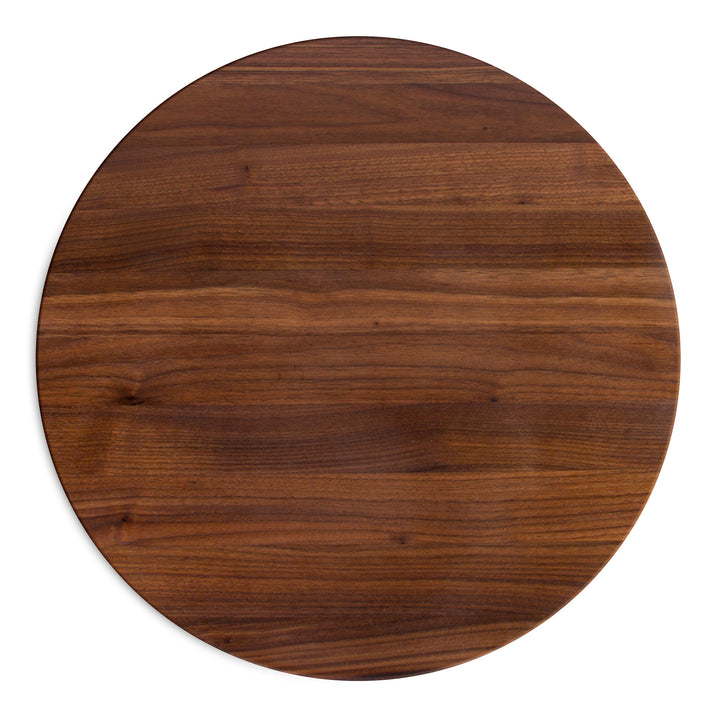 John Boos Walnut Wood End Grain Round Cutting Board for Kitchen,18" x 18" x 1.5"