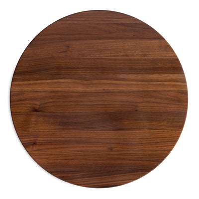 Walnut Wood End Grain Round Cutting Board for Kitchen,18" x 18" x 1.5" (Used)