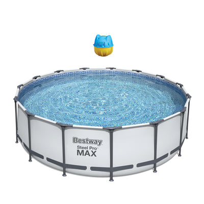 Bestway 15' x 48" Round Frame Above Ground Pool & Hey! Cool Pool Flip Plop Float