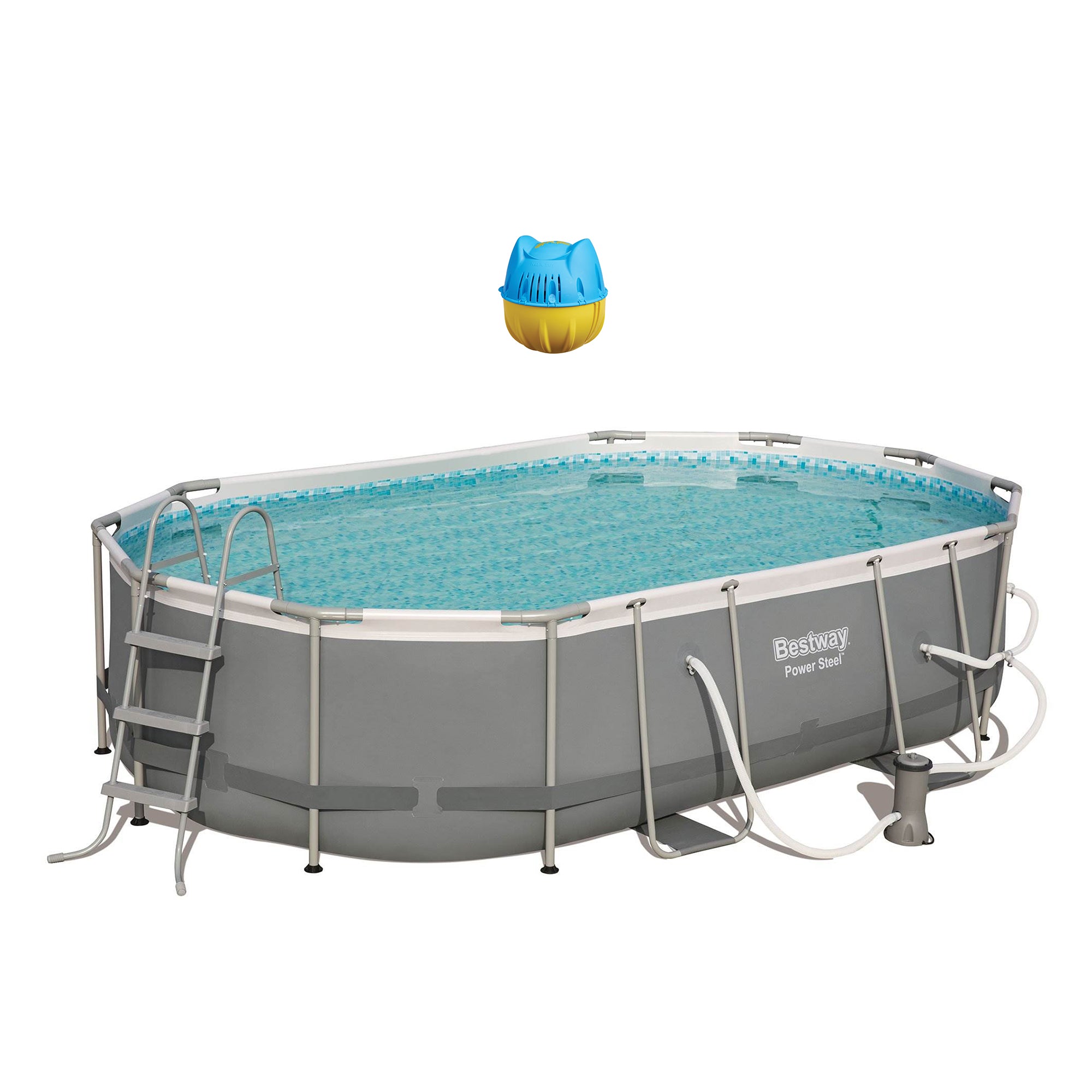 Bestway 16' x 10' x 42" Above Ground Pool Set & Hey! Cool Pool Flip Plop Float