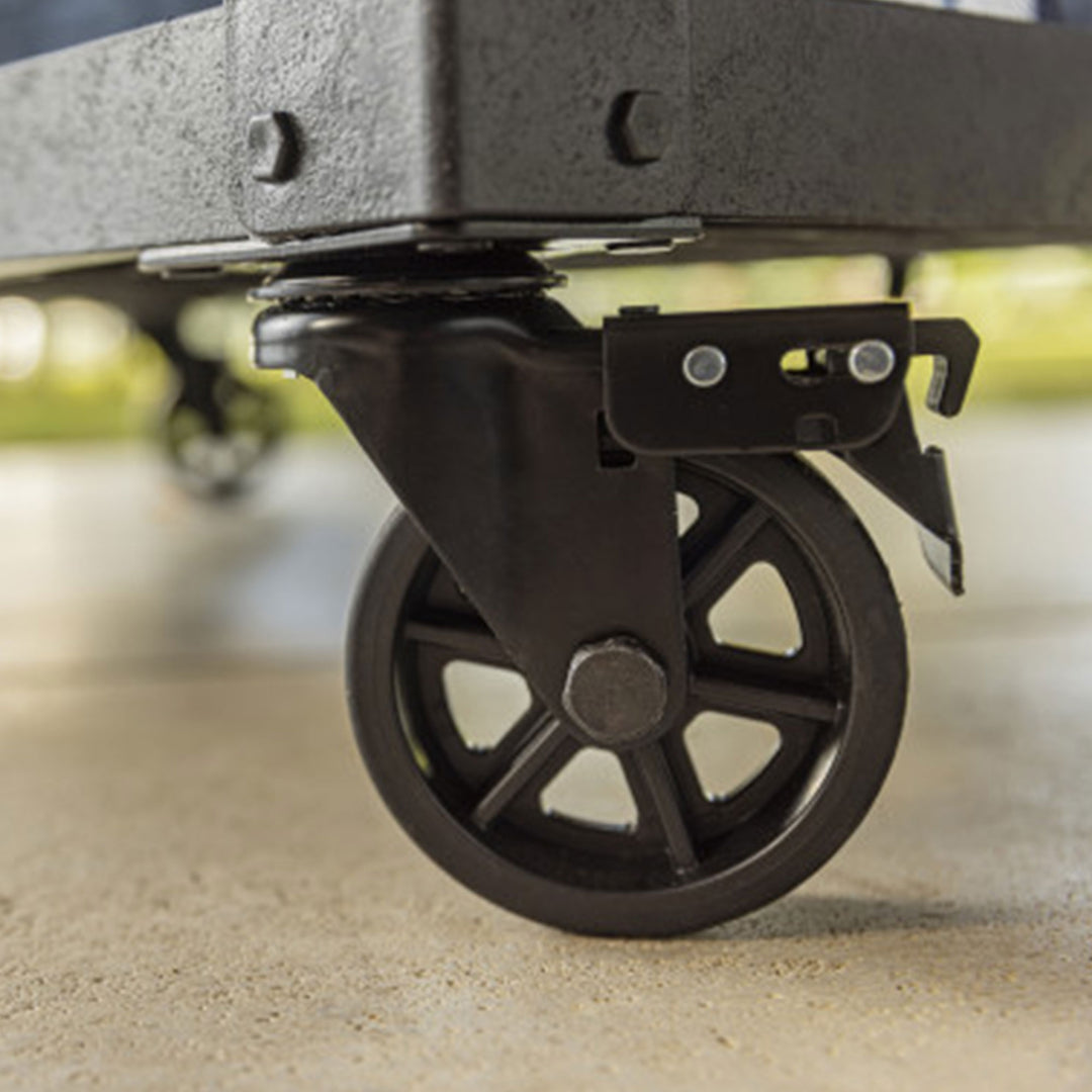 Keter Outdoor Patio Cooler Chest, 89.8 Qt Beverage Bar Cart w/ Wheels(For Parts) - VMInnovations