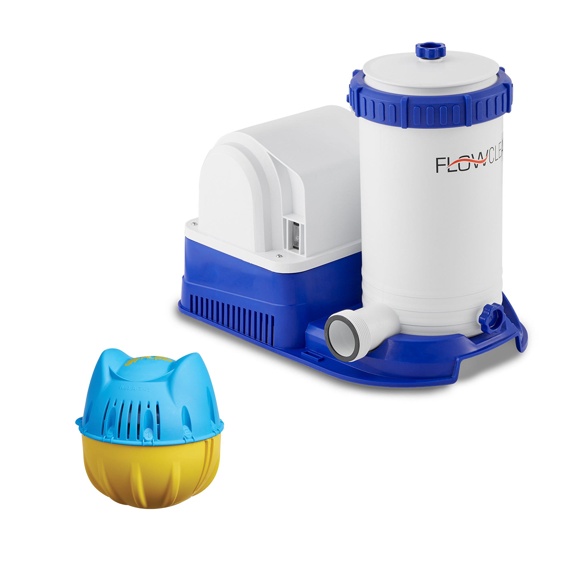 Hey! Cool Pool Flip Plop Mineral Cleaning Care with Bestway Water Filter Pump - VMInnovations