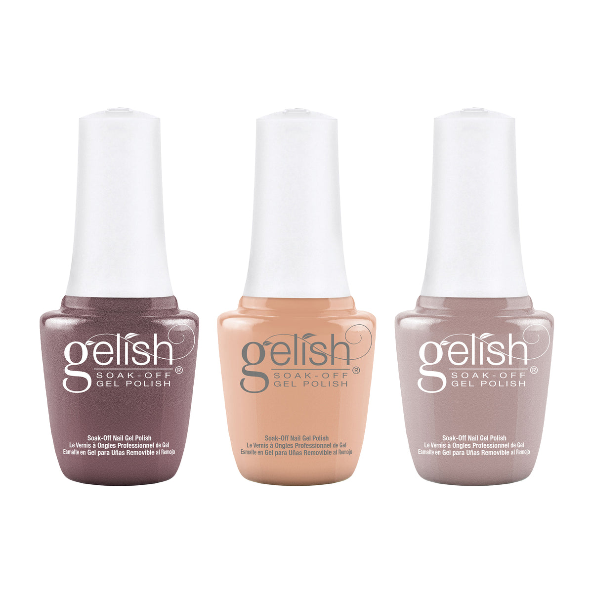 Gelish Terrific Trio, Matte and Gloss Duo Clear Coat & Mini Core Collection Set