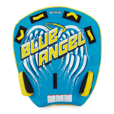 RAVE Sports Mass Frantic 4 Rider Towable Tube + Blue Angel 2 Rider Towable Tube