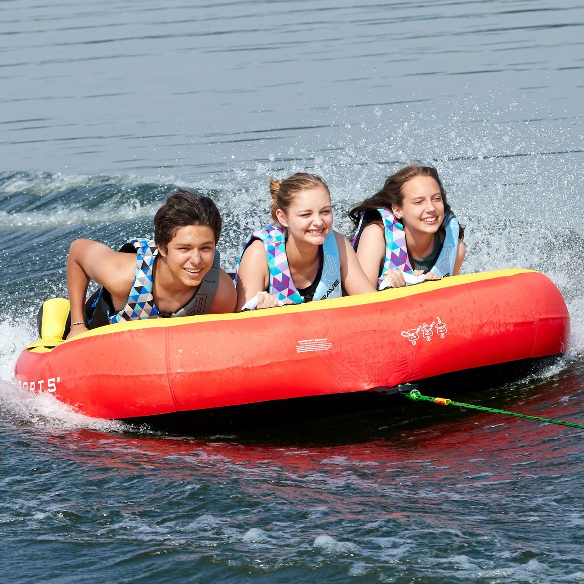 RAVE Sports Mass Frantic 4 Rider Boat Innertube + Diablo 3 Rider Boat Innertube