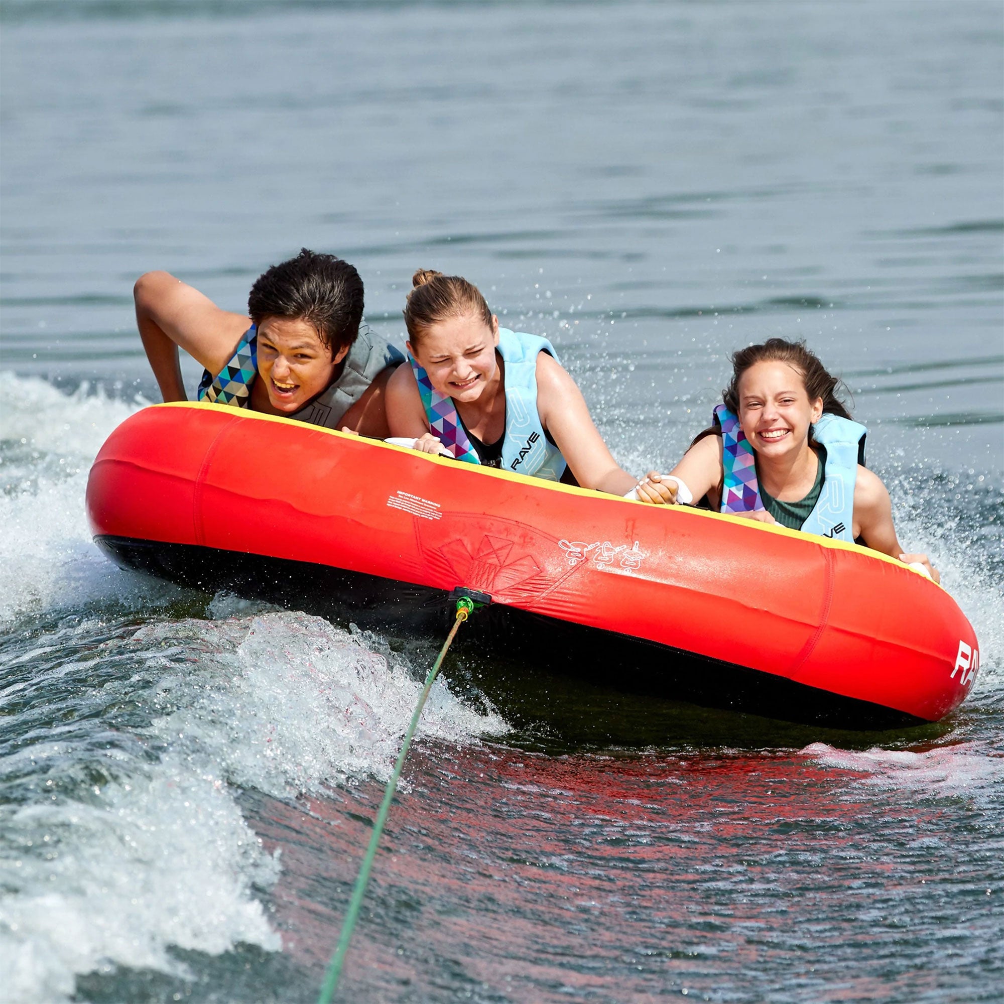 RAVE Sports Mass Frantic 4 Rider Boat Innertube + Diablo 3 Rider Boat Innertube