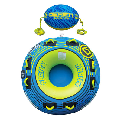 O'Brien Super Le Tube 70In Towable Inner Tube w/ Oval Shock Ball & Rope Float - VMInnovations