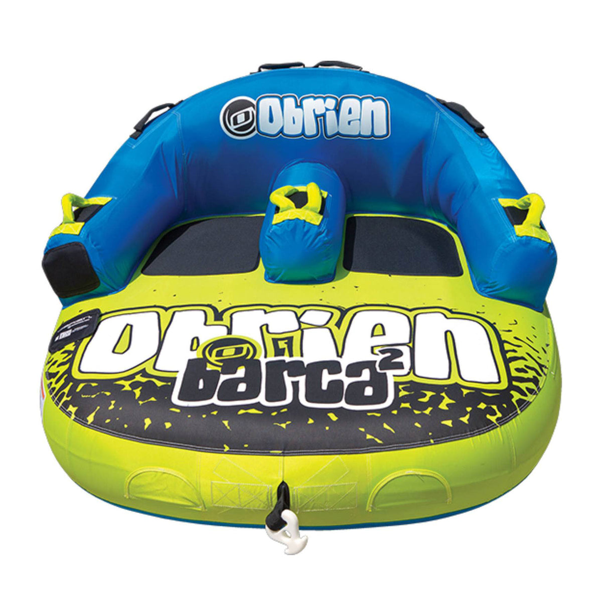 O'Brien Barca 2 Kickback 2 Person Towable Water Tube w/ Shock Ball & Rope Float - VMInnovations