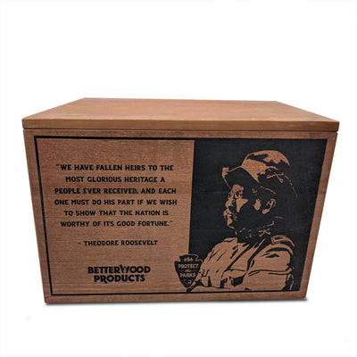 Betterwood Products Fatwood Firestarter in Wooden Crate, Yosemite, 13LB(Damaged) - VMInnovations