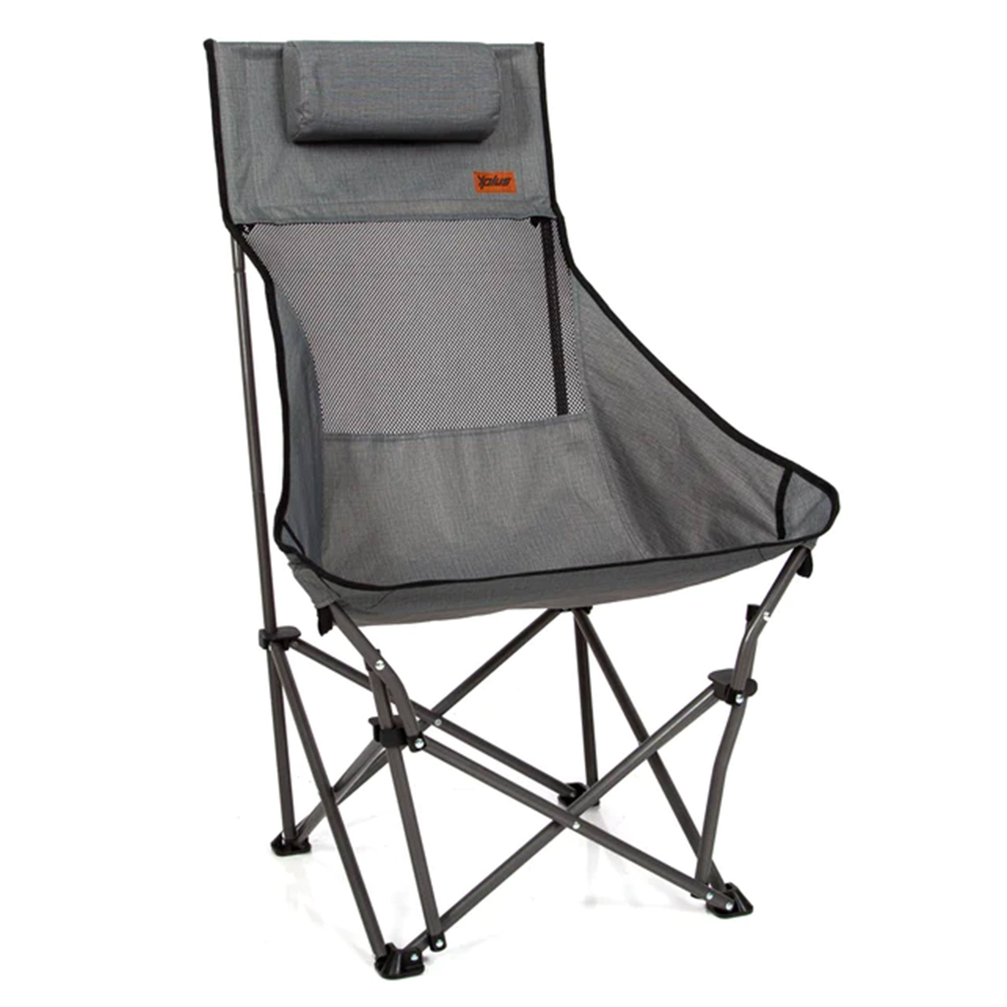 Mac Sports Folding Utility Cart with Table, Gray, and XP Camping Chair, Gray