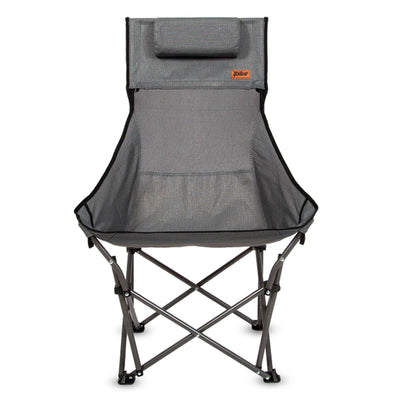 Mac Sports Folding Utility Cart with Table, Gray, and XP Camping Chair, Gray