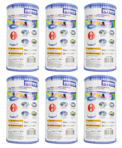 INTEX 1500 GPH Swimming Pool Pump & 6 Type A Cartridges