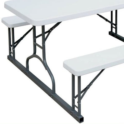 Plastic Development Group 6 Foot Picnic Table for Indoor and Outdoor Use, White