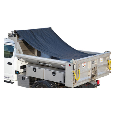 Buyers Products DTR7518 Vinyl Mesh Dump Body Tarp System, 18 x 7.5 Feet, Black