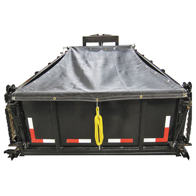 Buyers Products DTR7518 Vinyl Mesh Dump Body Tarp System, 18 x 7.5 Feet, Black