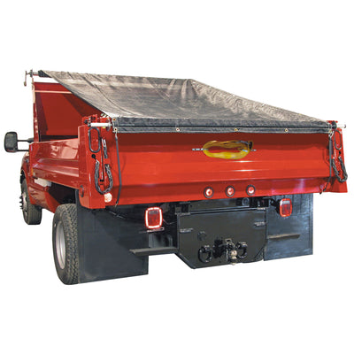 Buyers Products DTR7518 Vinyl Mesh Dump Body Tarp System, 18 x 7.5 Feet, Black