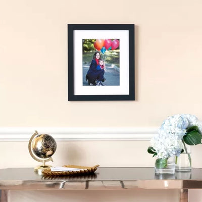 19x27 In Solid Wood Wall Hanging Picture Frame w/ Plexi Glass, Black (Open Box) - VMInnovations