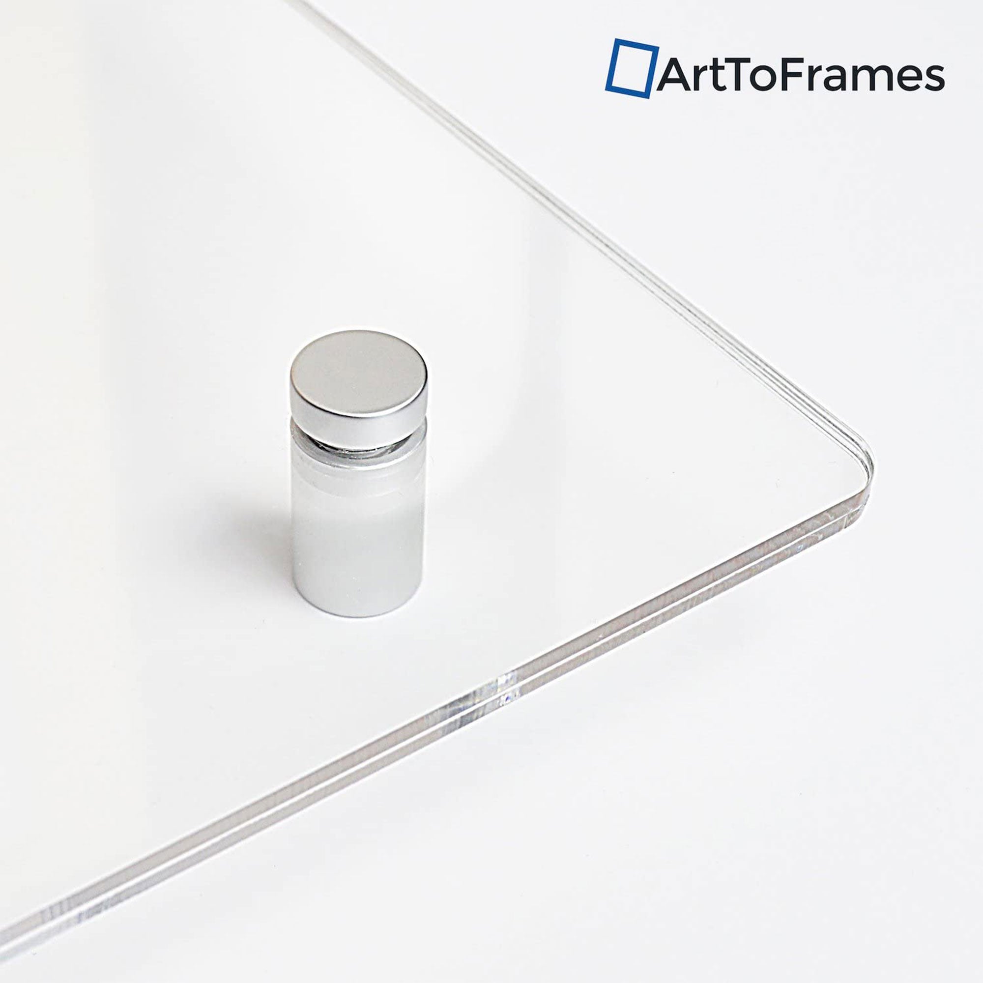 ArtToFrames 13 x 19 In Acrylic Picture Frame w/ Muted Chrome Wall Mount Hardware - VMInnovations