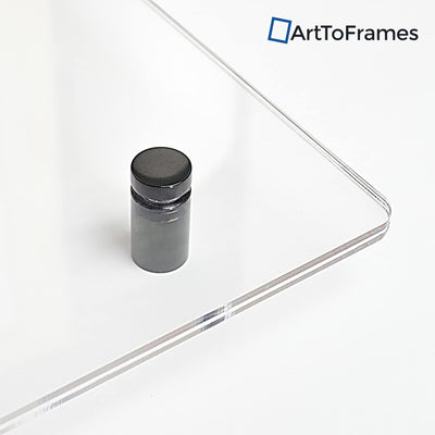 ArtToFrames 20 x 30 Inch Floating Acrylic Frame with Black Wall Mount Hardware