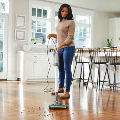 Black and Decker Compact Stick Vacuum Cleaner with HEPA Filter, Gray and Green