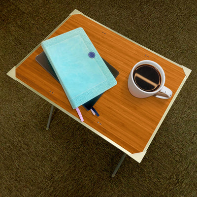 Plastic Development Group TV Snack Tray Folding Table Desk Stand, Brown (Used) - VMInnovations