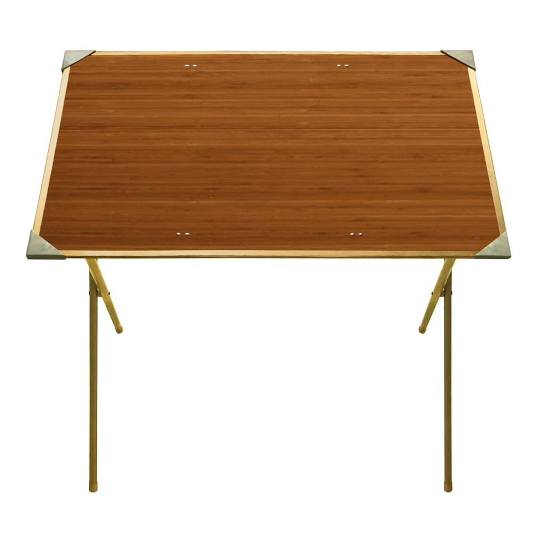Plastic Development Group TV Snack Tray Folding Table Desk Stand, Brown (Used)