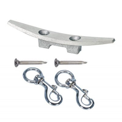Concord American Flagpole Tapered Aluminum Traditional Pole Kit, Clear, 20 Feet - VMInnovations