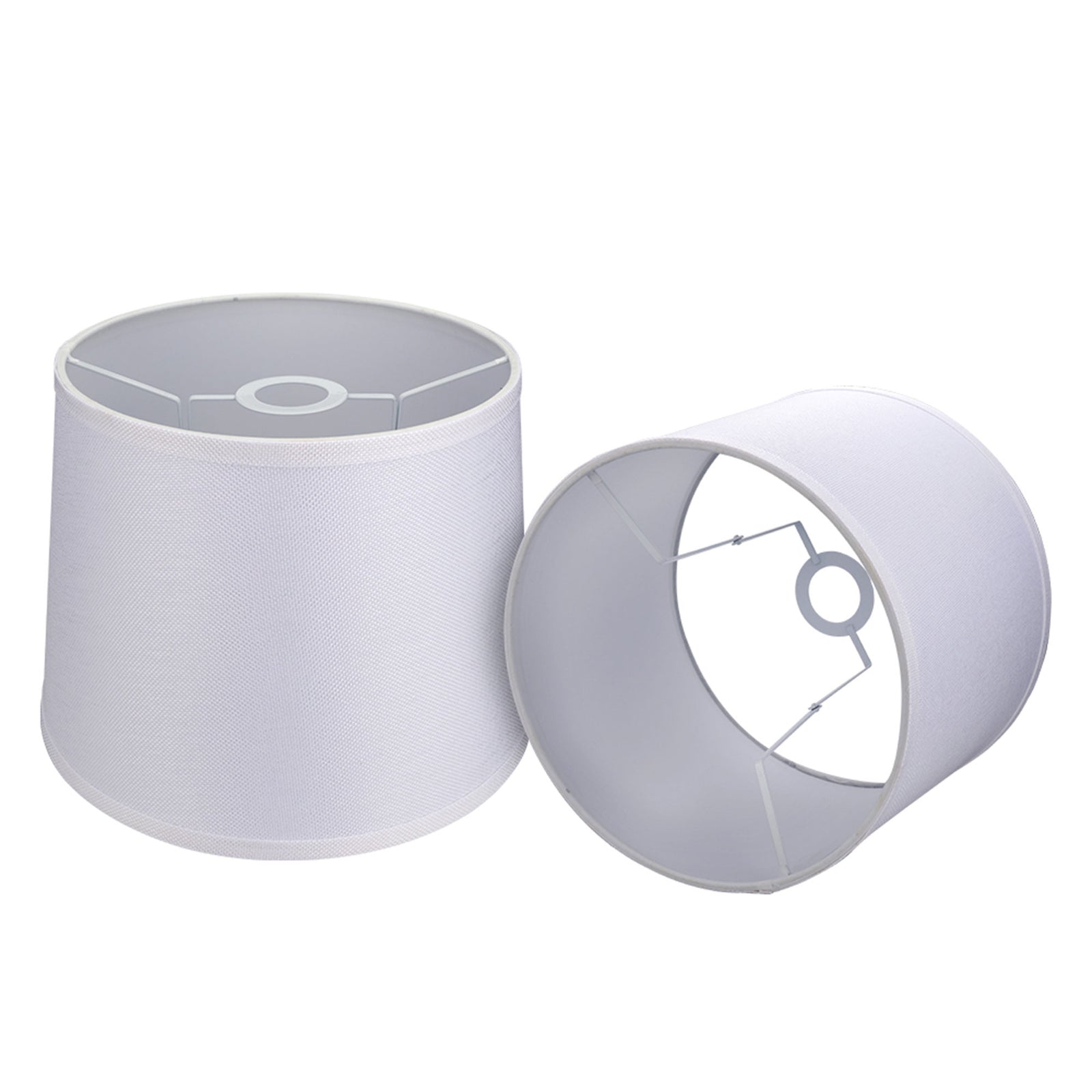 ALUCSET Fabric Drum Lampshades w/ Spider/UNO Dual Installation, (2) (Open Box) - VMInnovations