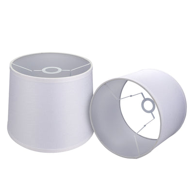 ALUCSET Fabric Drum Lampshades w/ Spider/UNO Dual Installation, (2) (Open Box) - VMInnovations