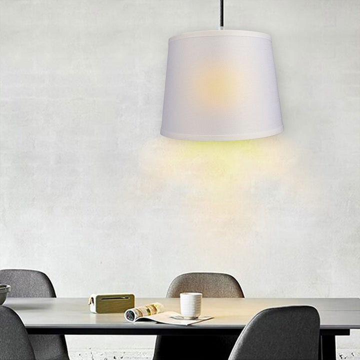 ALUCSET Fabric Drum Lampshades w/ Spider/UNO Dual Installation, (2) (Open Box) - VMInnovations