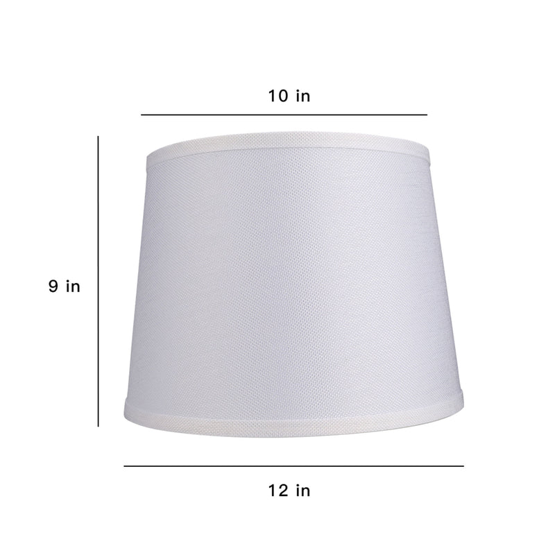 ALUCSET Fabric Drum Lampshades w/ Spider/UNO Dual Installation, (2) (Open Box)