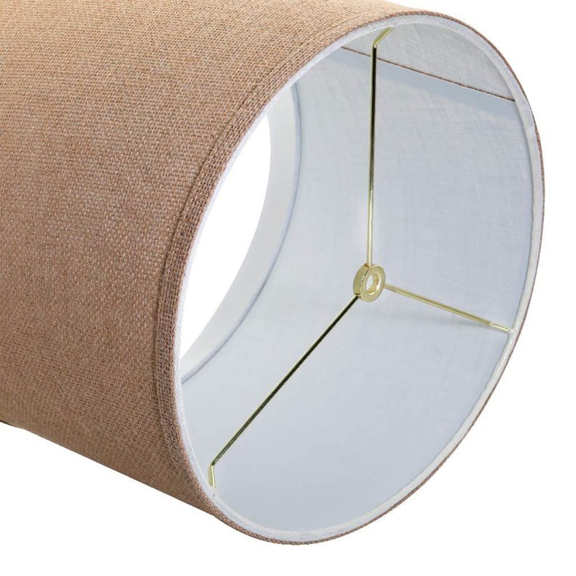 ALUCSET Burlap Drum Lampshades for Table Lamps and Floor Lights (Open Box) - VMInnovations