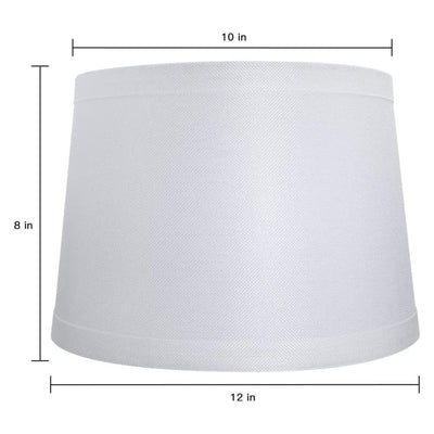 ALUCSET Drum Lampshades for Table Lamps/Floor Lights, Set of 2, White (Open Box) - VMInnovations