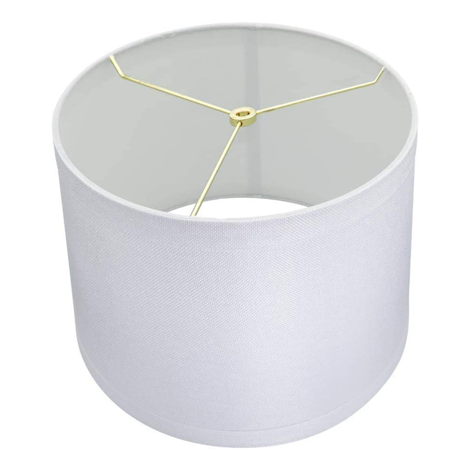 ALUCSET Drum Lampshades for Table Lamps/Floor Lights, Set of 2, White (Open Box) - VMInnovations