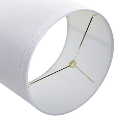 ALUCSET Drum Lampshades for Table Lamps/Floor Lights, Set of 2, White (Open Box) - VMInnovations